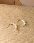 Queen Of Pearls Hoops