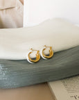 Natalia Enamel Hinged Hoops