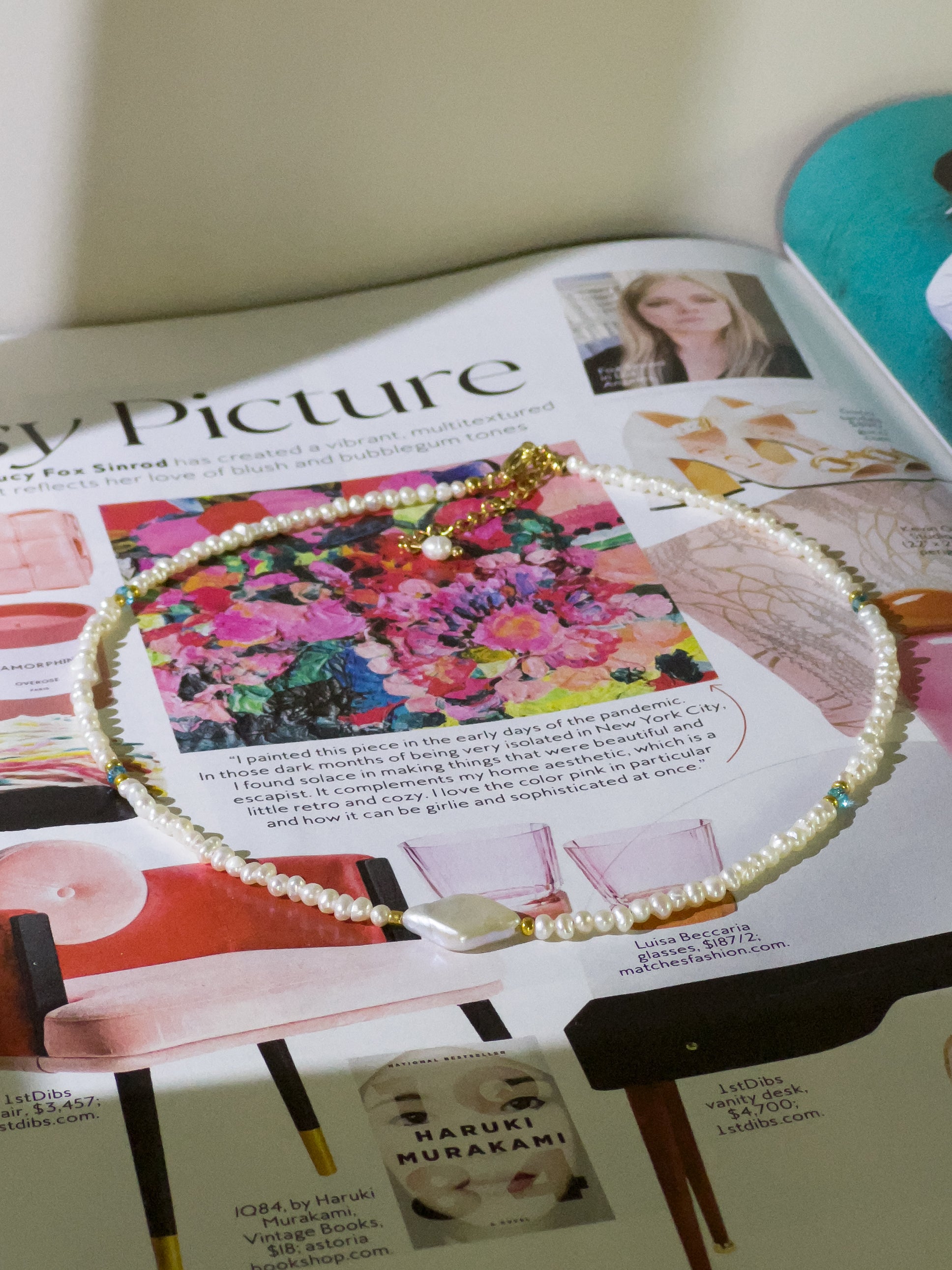 Jasmine Pearl Gem Choker