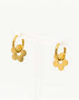 Gold Daisy Flower Multi Wear Huggie Earrings - Fashion Jewelry | Chic Chic Bon