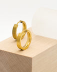 Heaven Brushed Twin Hoop Earrings - Fashion Jewelry | Chic Chic Bon