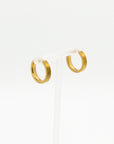 Heaven Brushed Twin Hoop Earrings - Fashion Jewelry | Chic Chic Bon