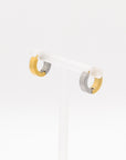 Lavish Charm Gold and Silver Bold Hoop Earrings - Fashion Jewelry | Chic Chic Bon
