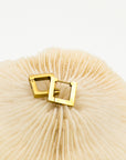 Square Things Up Hinged Hoop Earrings - Fashion Jewelry | Chic Chic Bon