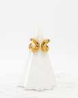 Quinn Curve Chunky Gold Ring - Fashion Jewelry | chic chic bon