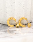 Sunbeam Gold Hoop Earrings - Fashion Jewelry- chic chic bon
