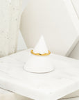 Celia Wave Gold Band Ring - Jewelry | chic chic bon