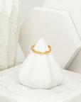 Celia Wave Gold Band Ring - Jewelry | chic chic bon