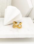 French Hugging Multi Wear Gold Ring - Everyday Jewelry | chic chic bon