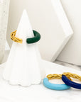 Eden Fun Enamel Gold Ring - Fashion Jewelry | chic chic bon