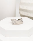 Burrata Hammered Silver Ring - Everyday Jewelry | chic chic bon