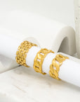 Miranda Chunky Gold Chain Ring - Everyday Fashion Jewelry | chic chic bon
