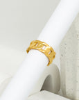 Carrie Chunky Gold Chain Ring - Everyday Jewelry | chic chic bon