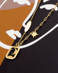 Galaxy Moon and Star Pendant Necklace - Fashion Jewelry | Chic Chic Bon