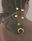 Crescent Moon Pendant Necklace - Jewelry Store | Chic Chic Bon