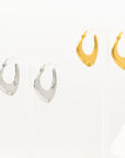 Valerie Hinged Hoop Earrings in Gold and Silver- Fashion Jewelry | Chic Chic Bon