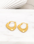 Valerie Hinged Hoop Earrings in Gold - Fashion Jewelry | Chic Chic Bon