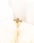 Cross Shine Single Huggie Earrings - Fashion Jewelry | Chic Chic Bon