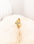 Cross Shine Single Huggie Earrings - Fashion Jewelry | Chic Chic Bon