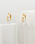 Natalia Enamel Hinged Hoop Earrings - Fashion Jewelry | Chic Chic Bon