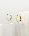 Natalia Enamel Hinged Hoop Earrings - Fashion Jewelry | Chic Chic Bon