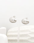 Olivia Polished Shell Hoop Earrings - Fashion Jewelry | Chic Chic Bon