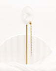 Ana De Single Threader Chain Drop Earring For Sale - Fashion Jewelry | Chic Chic Bon