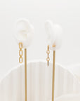Kelly Gold Chain Drop Stud Earrings For Sale - Fashion Jewelry | Chic Chic Bon