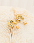 Mali Crystal Ladybug Hoop Earrings - Fashion Jewelry | Chic Chic Bon