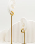 Mali Crystal Ladybug Hoop Earrings - Fashion Jewelry | Chic Chic Bon
