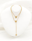Point to Line Layered Pendant for Sale - Jewelry Store | Chic Chic Bon