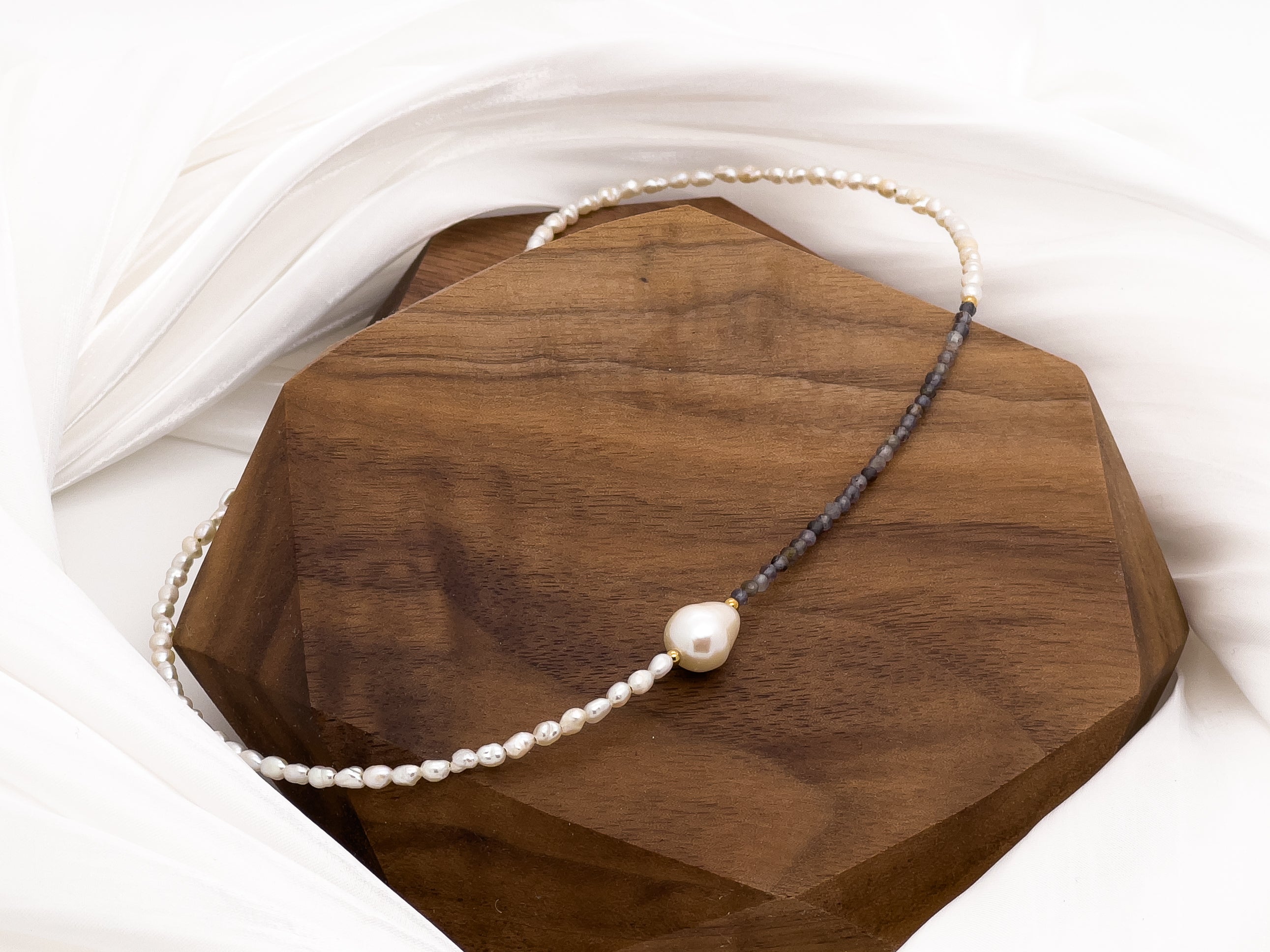 River Pearl Gem Choker Necklace - Everyday Jewelry | Chic Chic Bon