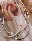 Poppy Pearl Gem Choker Necklace - Everyday Jewelry | Chic Chic Bon