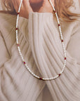 Poppy Pearl Gem Choker Necklace - Everyday Jewelry | Chic Chic Bon