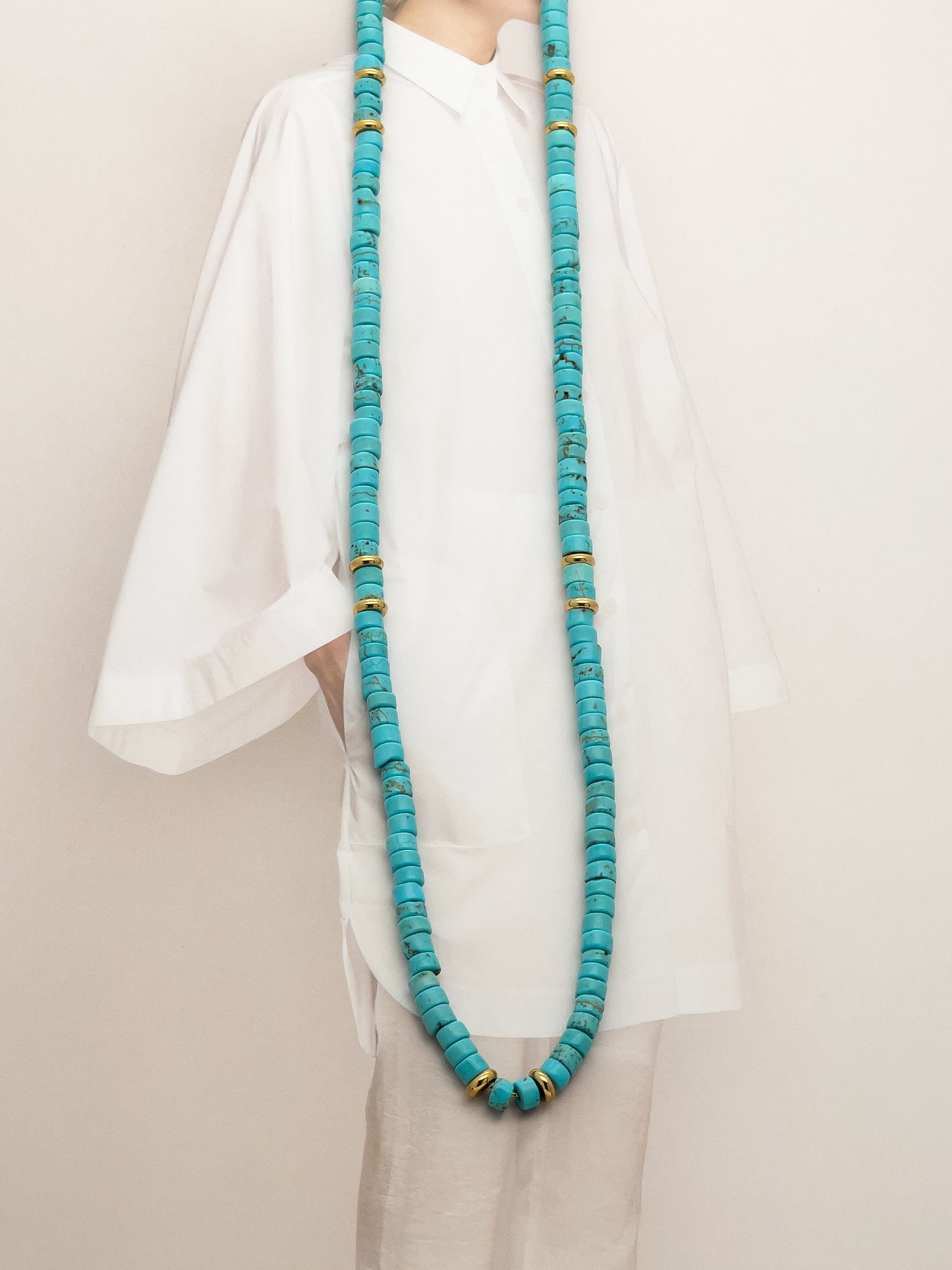 Earthy Blue Turquoise Choker Necklace - Everyday Jewelry | Chic Chic Bon