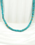 Earthy Blue Turquoise Choker Necklace - Everyday Jewelry | Chic Chic Bon