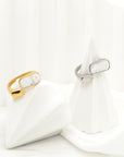 Maria Asymmetrical Shell Ring - Fashion Jewelry For Sale | Chic Chic Bon