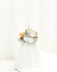 Maria Asymmetrical Shell Ring - Fashion Jewelry For Sale | Chic Chic Bon