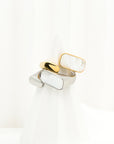 Maria Asymmetrical Shell Ring - Fashion Jewelry For Sale | Chic Chic Bon