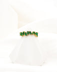 Helena Green Fuzzy Crystal Diamond Ring - Fashion Jewelry | chic chic bon