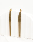 Hera Vintage Gold Weave Chain Drop Earrings - Fashion Jewelry | chic chic bon