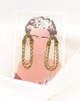 Thetis Hammered Gold Vintage Drop Earrings - Fashion Jewelry | chic chic bon