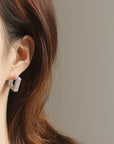Coco Morocco Square Open Hoop Earrings For Sale - Fashion Jewelry | Chic Chic Bon