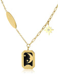 Galaxy Moon and Star Pendant Necklace - Fashion Jewelry | Chic Chic Bon