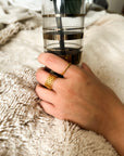 Modern Bamboo Joint Ring - Fashion Jewelry | chic chic bon