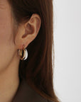 Natalia Enamel Hinged Hoops