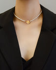 Endless Daisy Pearls Choker