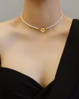 Endless Daisy Pearls Choker
