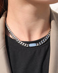 Cuban Attitude Silver Chain Necklace - Jewelry Shop | Chic Chic Bon
