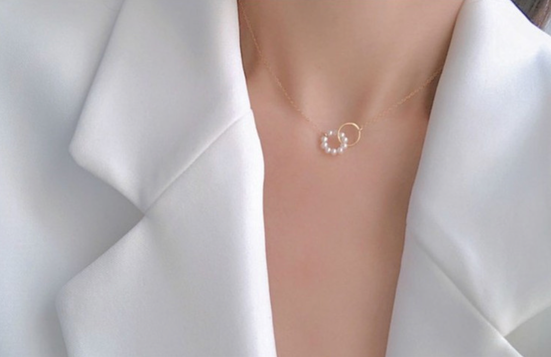 Little Secret Pearl Ring Choker